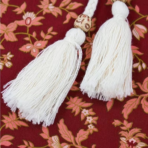 Boho cold shoulder tassel dress - Picture 4 of 6